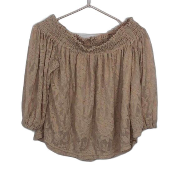 Anthropologie Lace Off Shoulder Top Excellent Preloved Condition Small - Picture 3 of 8